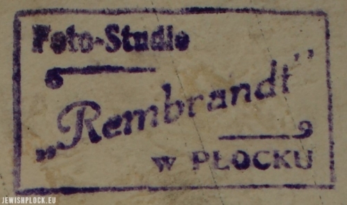 Stamp of Samuel Józef Ostrower's photographic studio